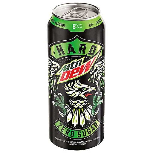 Mtn Dew Mountain Hard Zero Sugar Malt Flavored Beverage 24 Fl Oz