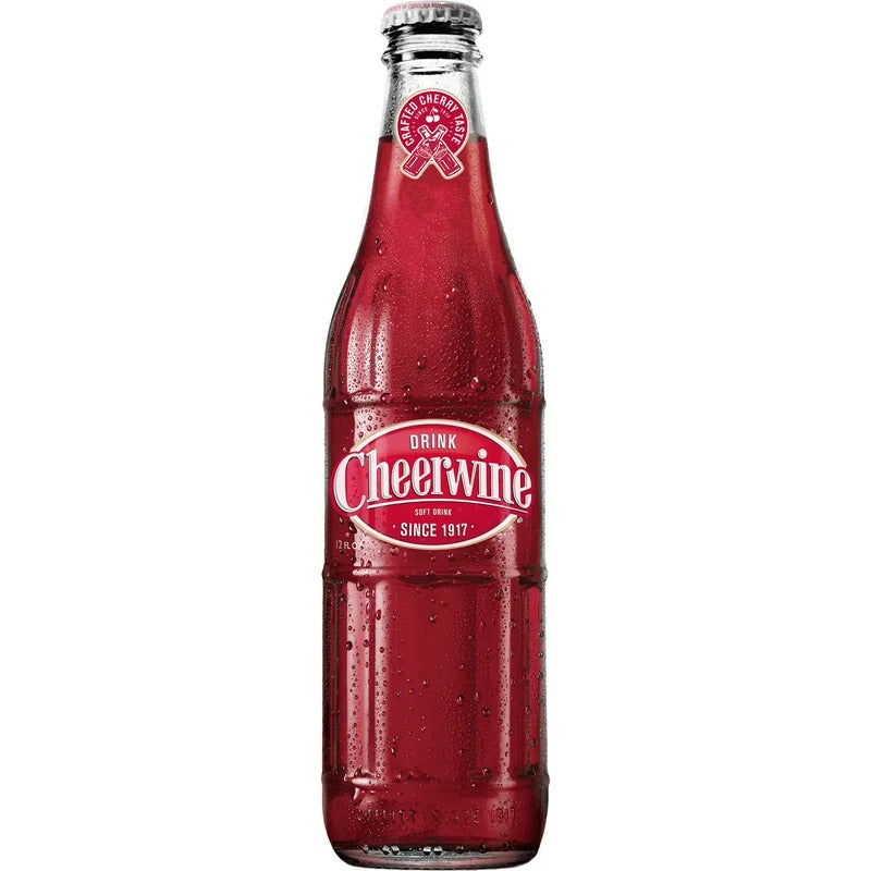 Cheerwine Cherry Soft Drink 12 Fl. Oz. Glass Bottle