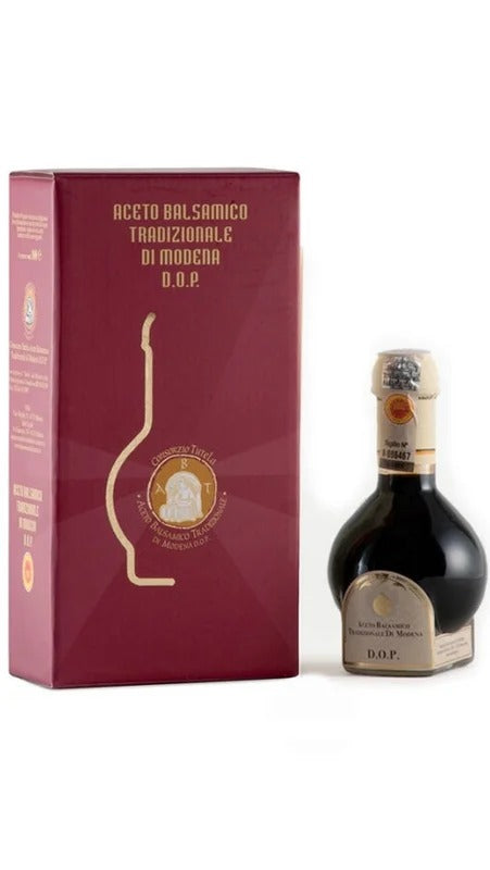 Aceto Balsamico Tradizionale Di Modena DOP – Affinato Invecchiato 12 Anni 100ml – Confezione Consorzio Tutela – Acetomodena