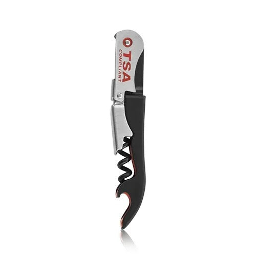 True Fabrications – Jetsetter�: Black Double-Hinged TSA Compliant Corkscrew