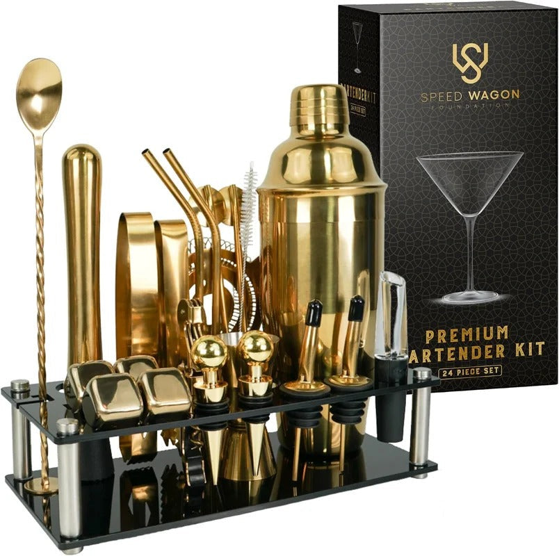 Luxury Cocktail Set with Stand