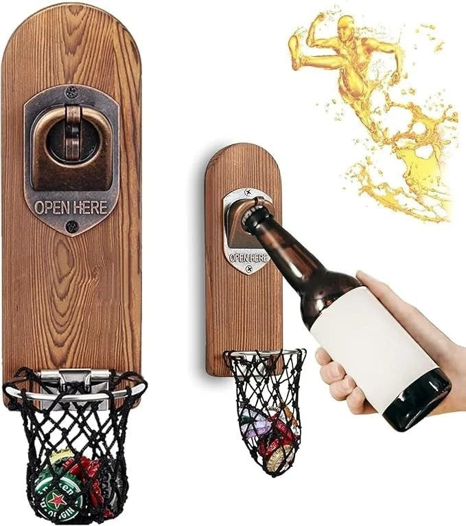 The “Slam Dunk” Wall-Mounted Bottle Opener