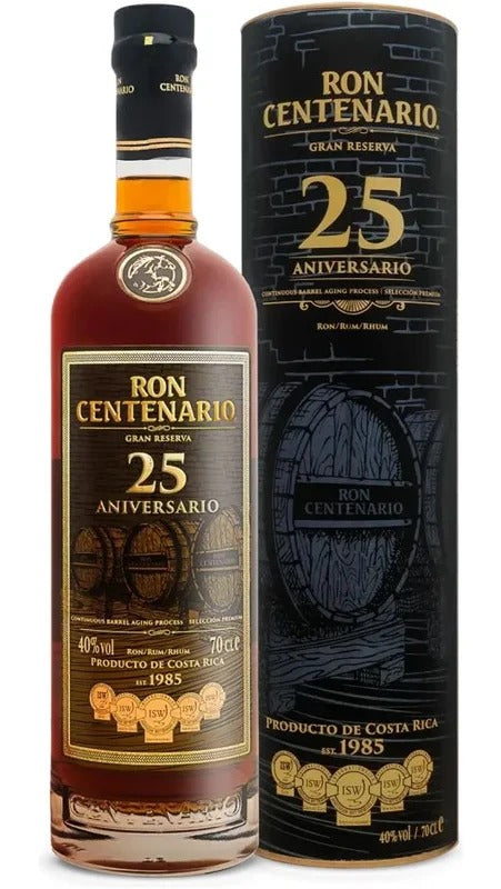Rum 25 Aniversario Gran Reserva 70 cl – Astucciato – Ron Centenario