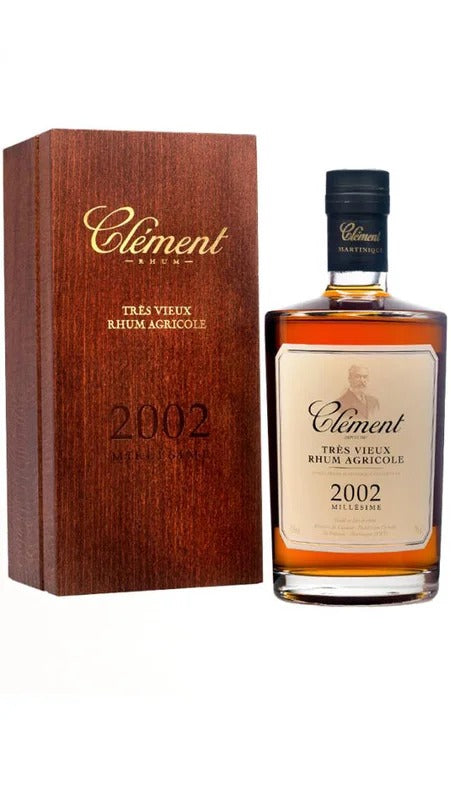 Très Vieux Rhum 2002 – Bottiglia Numerata Cassa Legno 70cl – Clement