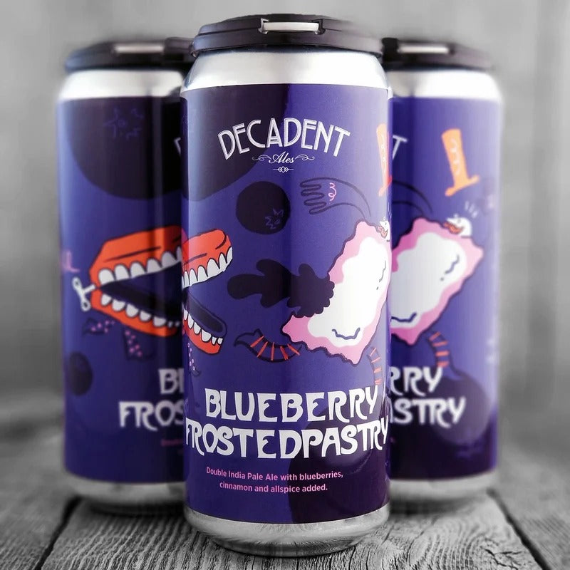 Decadent Blueberry Frosted Pastry
