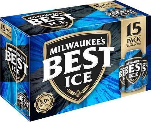 Milwaukee’s Best Ice Beer, American Lager, 15 Pack Beer, 12 fl. oz. Cans, 5.9% ABV