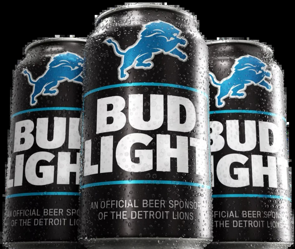 Detroit Lions Edition Bud Light Beer, 24 Pack Beer, 12 FL OZ Cans, 4.2% ABV