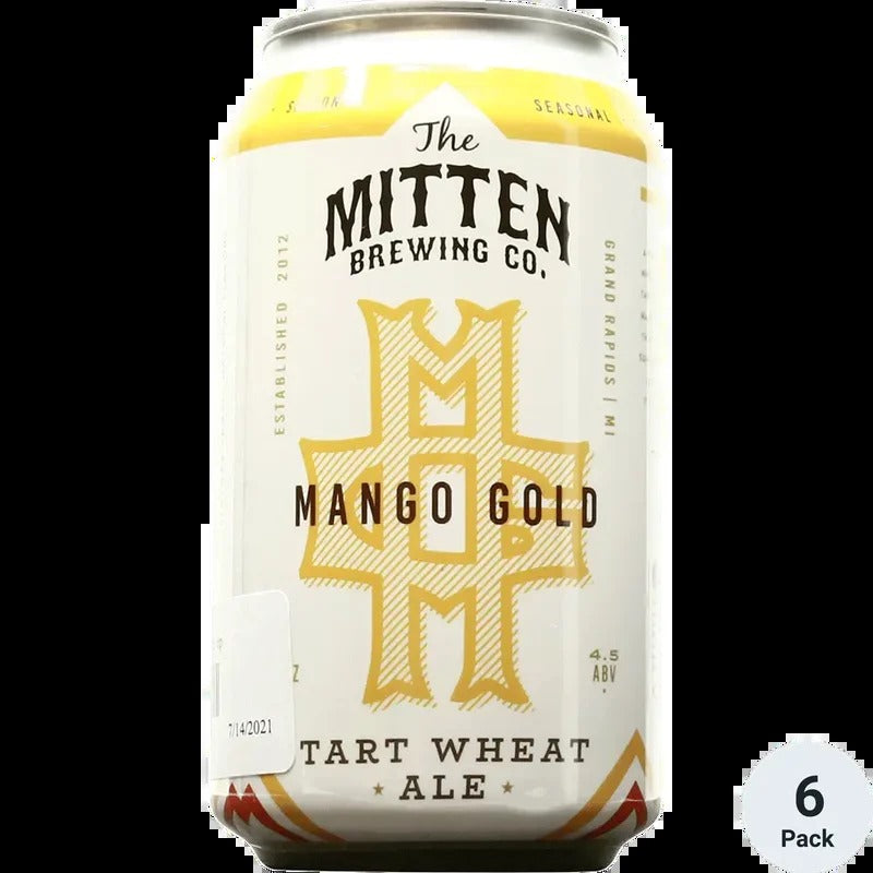 The Mitten Mango Gold Tart Wheat Ale 6-pack Cans