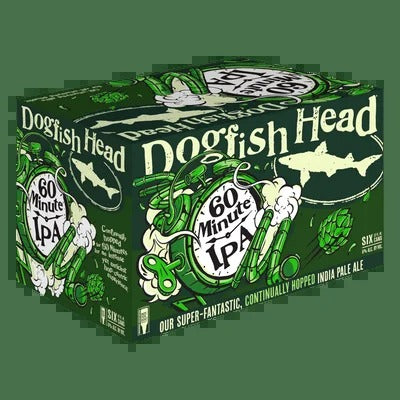 Dogfish Head Beer 60 Minute IPA 6 PK 12 OZ Cans