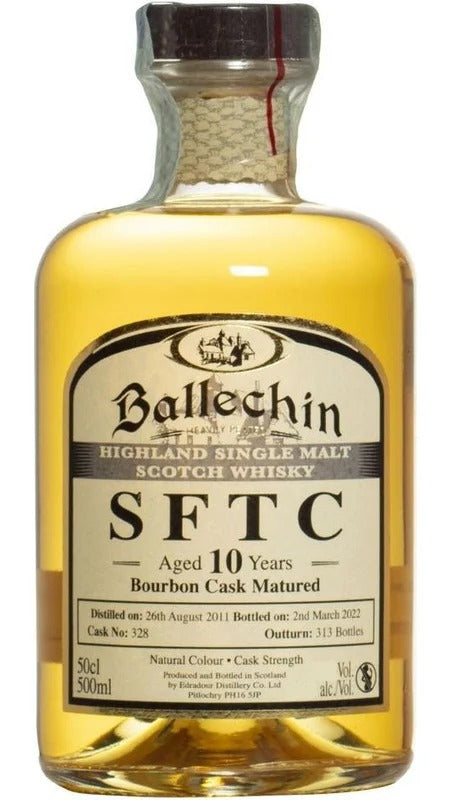 Whisky 2010 10 yo SFTC Bourbon Matured 50cl – Ballechin – Edradour