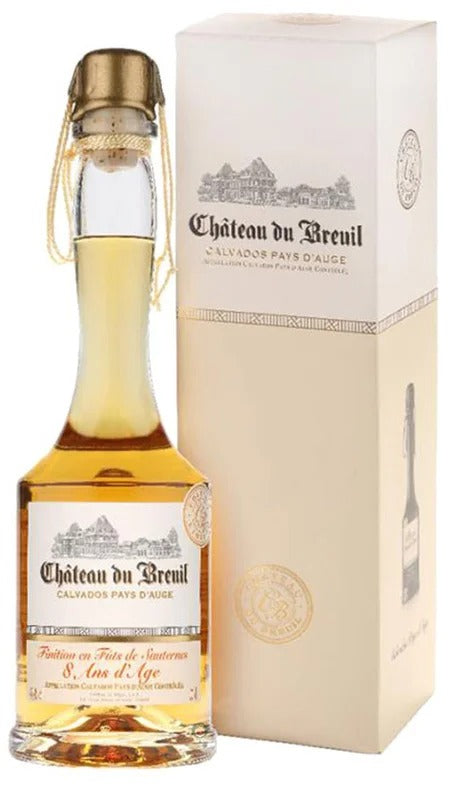 Calvados 8 ans d’âge fûts de Sauternes – 70cl Astucciato – Chateu Du Breuil