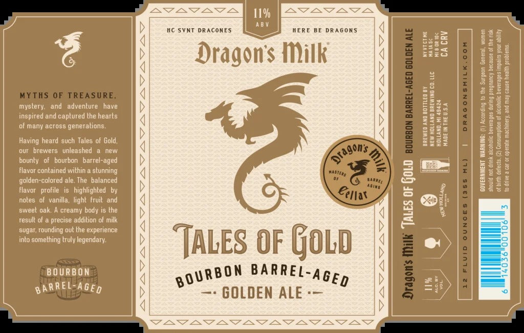 Dragons Milk Tales of Gold Bourbon Barrel Aged Golden Ale Single Can