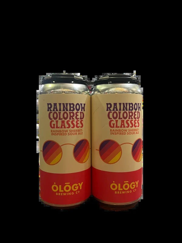 Ology Brewing Co. Rainbow Colored Glasses