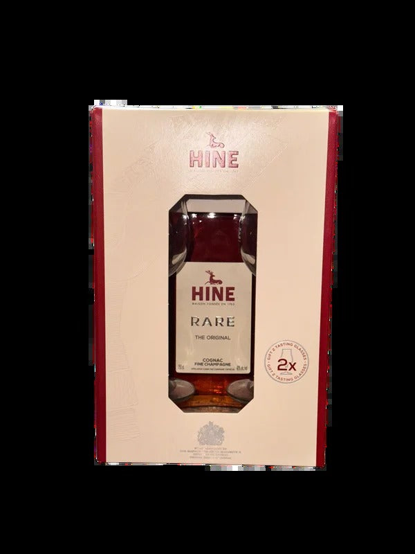 Hine Rare Cognac VSOP with Two Glasses