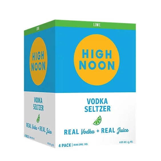 High Noon Lime Vodka Seltzer 4-Pack Can
