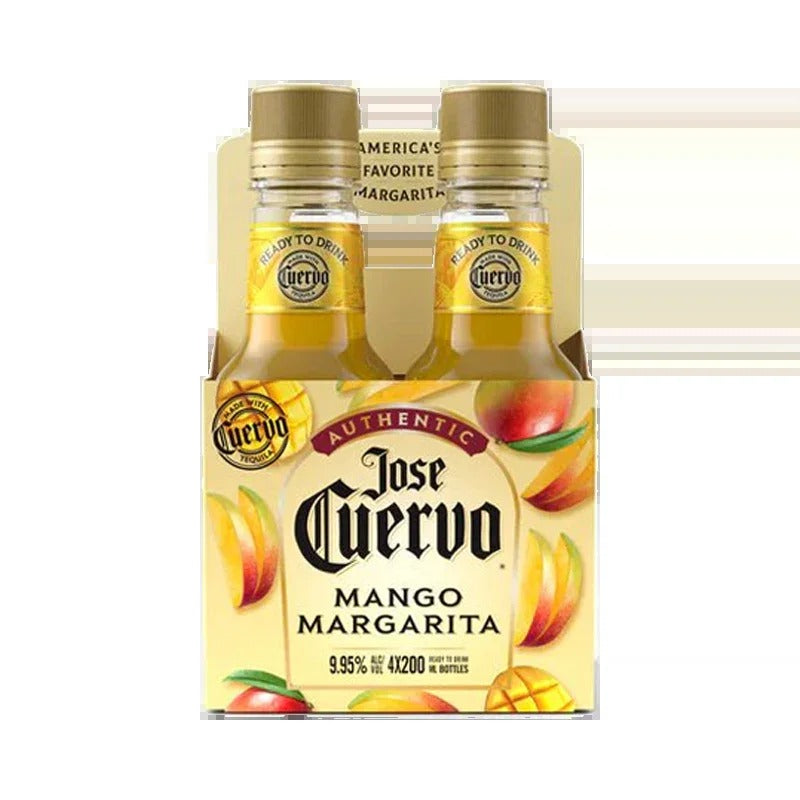 Jose Cuervo Authentic Mango Margaritas 200ml Bottle 4-Pack