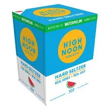 High Noon Watermelon Vodka Seltzer 4-Pack Can