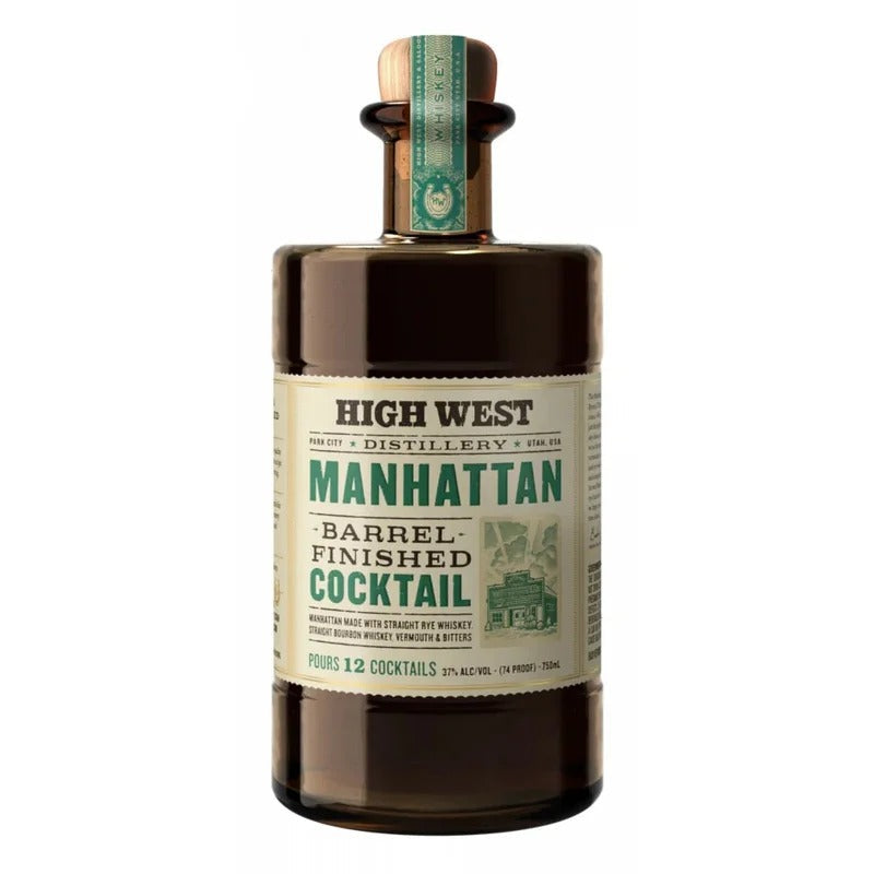 High West Manhattan Barrel Finished Whiskey Cocktail