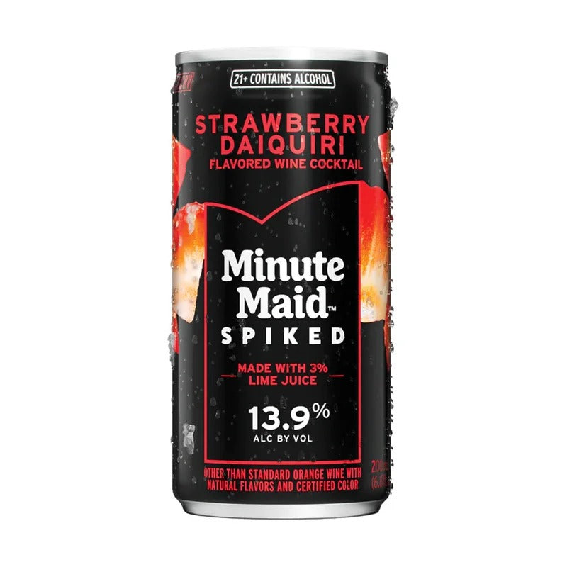 Minute Maid Spiked Strawberry Daiquiri Flavored Wine Cocktail 200ml Can 4-Pack