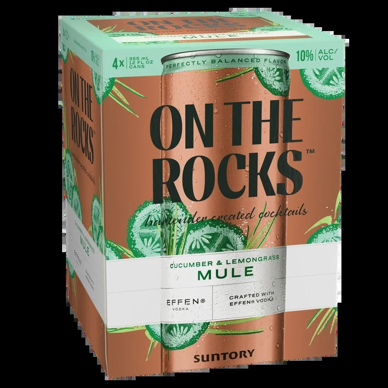 OTR On The Rocks Premium Cocktails Cucumber & Lemongrass Mule Can 4-Pack