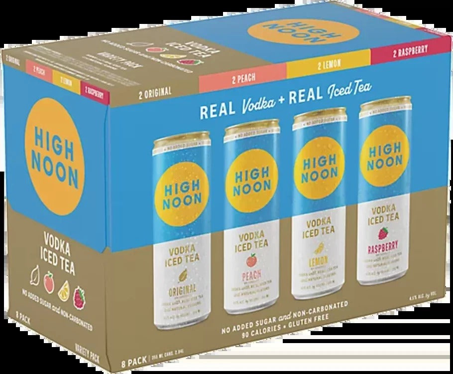 High Noon Vodka Iced Tea 12-Oz Variety 8-Pack