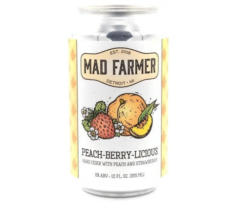 Mad Farmer Peach Berrylicious Cider