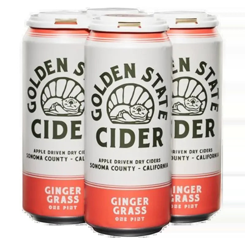 Golden State Cider Ginger Grass 16oz 4 pack can