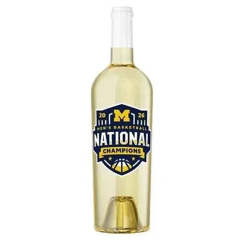 Manos Michigan 2026 Mens Basketball National Champions White Wine