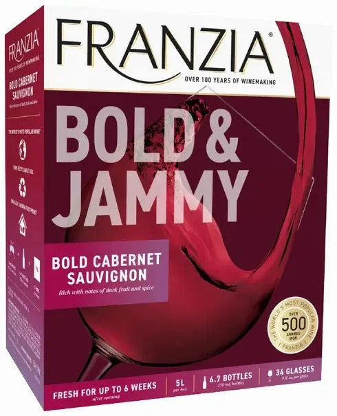 Franzia Bold and Jammy Cabernet Sauvignon