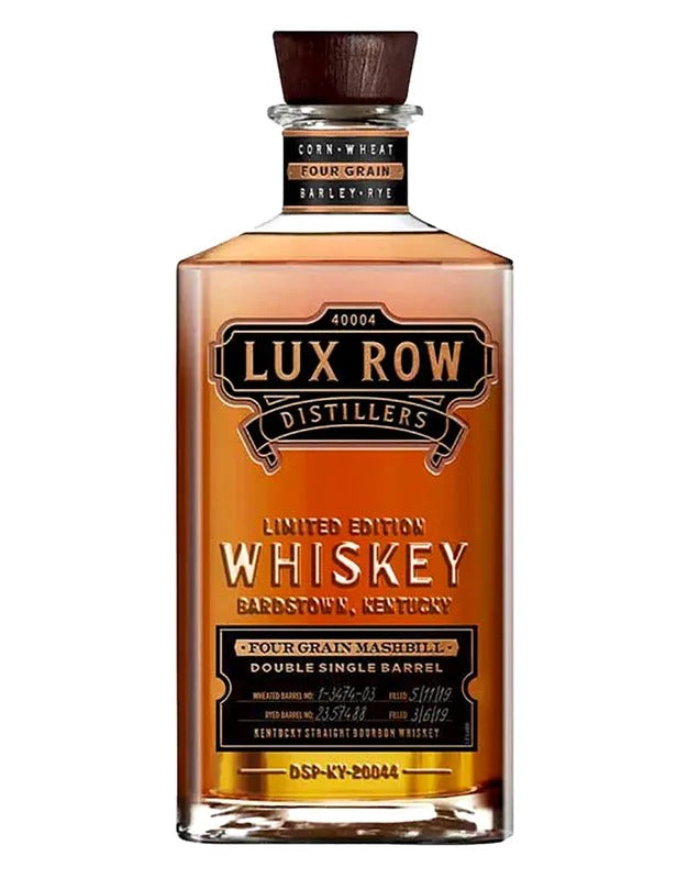 Lux Row Distillers 4 Grain Mashbill Double Single Barrel Straight Bourbon Whiskey 750ml