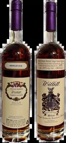 Willett Family Estate Bottled Single Barrel 9 Year Old #4378 Midnight Star Straight Bourbon Whiskey 750ml