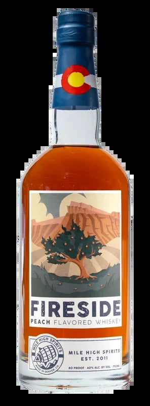 Fireside Peach Flavored Bourbon Whiskey 750ml