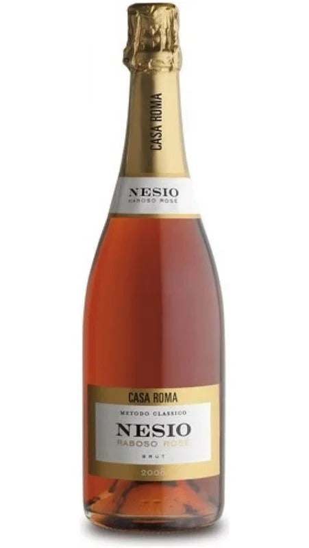 Spumante Rosé Brut da Uve di Raboso Metodo Classico 36 Mesi- Nesio – Casa Roma – ETICHETTA DANNEGGIATA