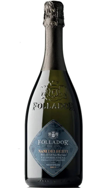 Valdobbiadene Prosecco Superiore DOCG Millesimato Brut – NANI DEI BERTI – MAGNUM – Follador