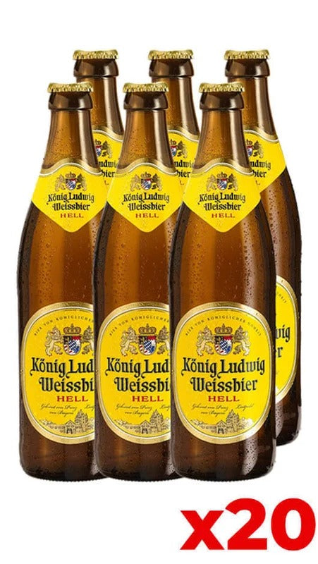 Weissbier Hell Kong Ludwig 50cl – Cassa da 20 Bottiglie