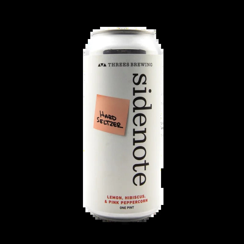 Sidenote – Lemon, Hibiscus & Pink Peppercorn (Hard Seltzer with Lemon Zest, Hibiscus, & Peppercorn)