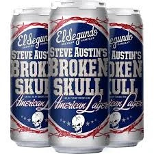El Segundo Brewing Co. Steve Austin’s Broken Skull American Lager Beer 16-Oz Can 4-Pack