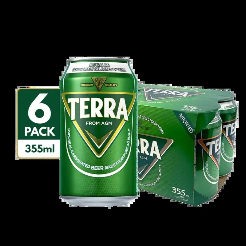 Terra Lager Beer 355ml Can 6-Pack