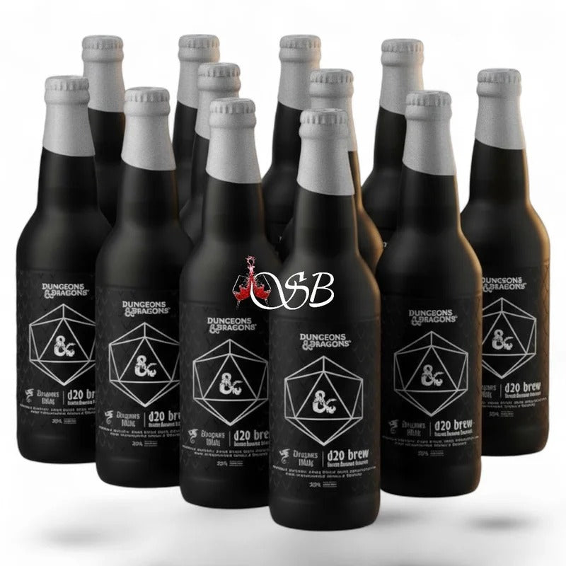 New Holland Brewing x Dungeons & Dragon’s Dragon’s Milk Origin d20 Brew Silver Dragon Edition Double Barrel Aged Stout Beer 22-Oz 12-Pack
