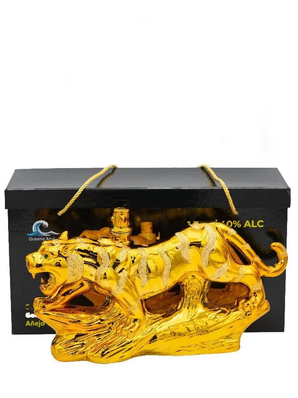 Oceano Azul Golden Tiger Anejo Tequila 1.75Lt