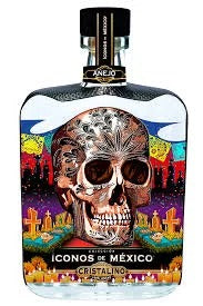 Iconos De Mexico Cristalino Calavera No 2 Anejo Tequila 750ml