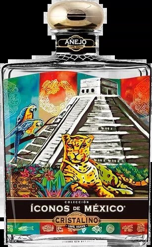 Iconos De Mexico Cristalino No 4 Jaguar Anejo Tequila 750ml
