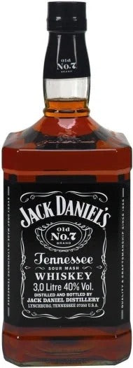 Jack Daniel’s Black Label Old No.7 Brand Sour Mash Whiskey 3Lt