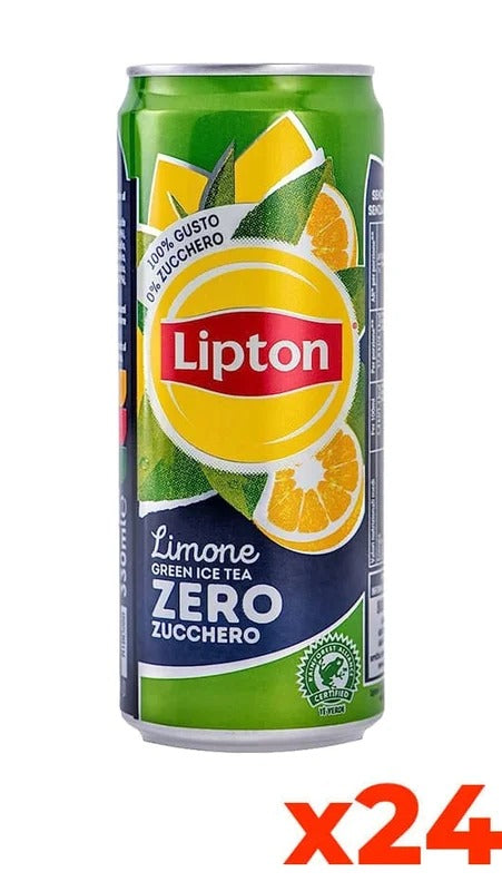 The Lipton Zero Green – Confezione 33cl x 24 Lattine Sleek