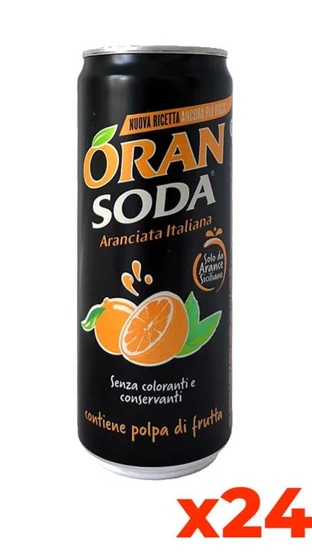 Oransoda – Confezione cl. 33 x 24 Lattine Sleek