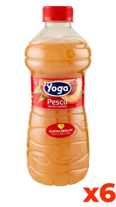 Yoga Pesca – Pet – Confezione cl. 100 x 6 Bottiglie