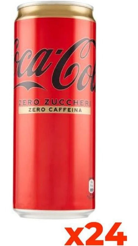 Coca Cola Zero Senza Caffeina – Confezione cl. 33 x 24 Lattine Sleek