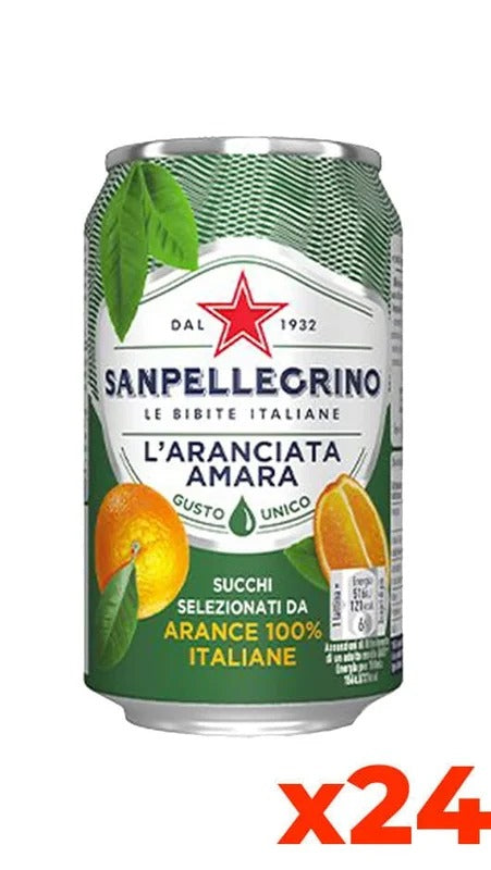 Sanpellegrino Aranciata Amara – Confezione cl. 33 x 24 Lattine