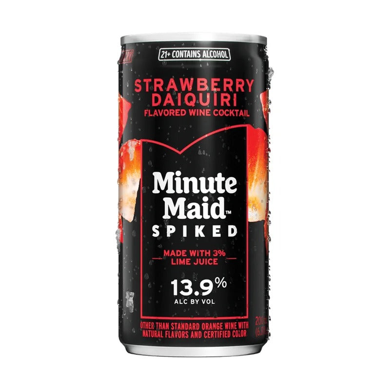 Minute Maid Spiked Strawberry Daiquiri Flavored Wine Cocktail (200ml Can)
