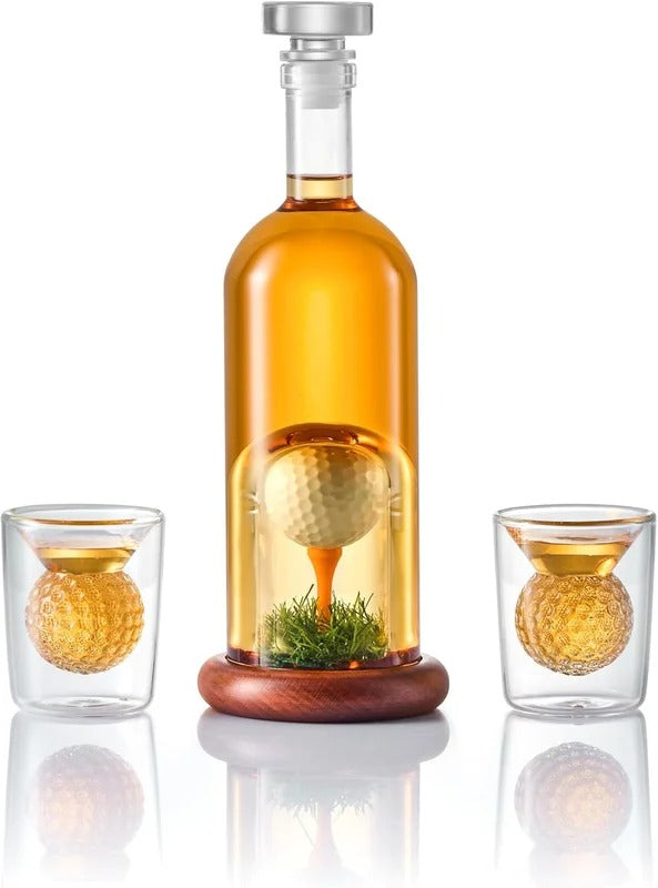 The “19th Hole” Golf Decanter & Glass Set